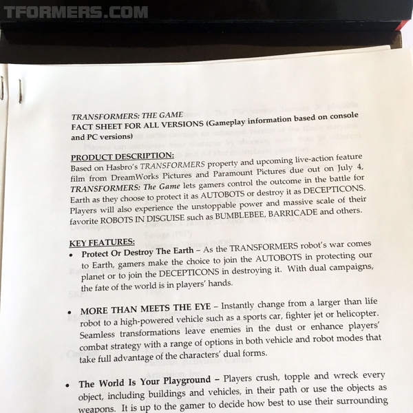 Transformers 2007 Amazing Transforming Press Kit   Throw Back Thursday  (43 of 46)